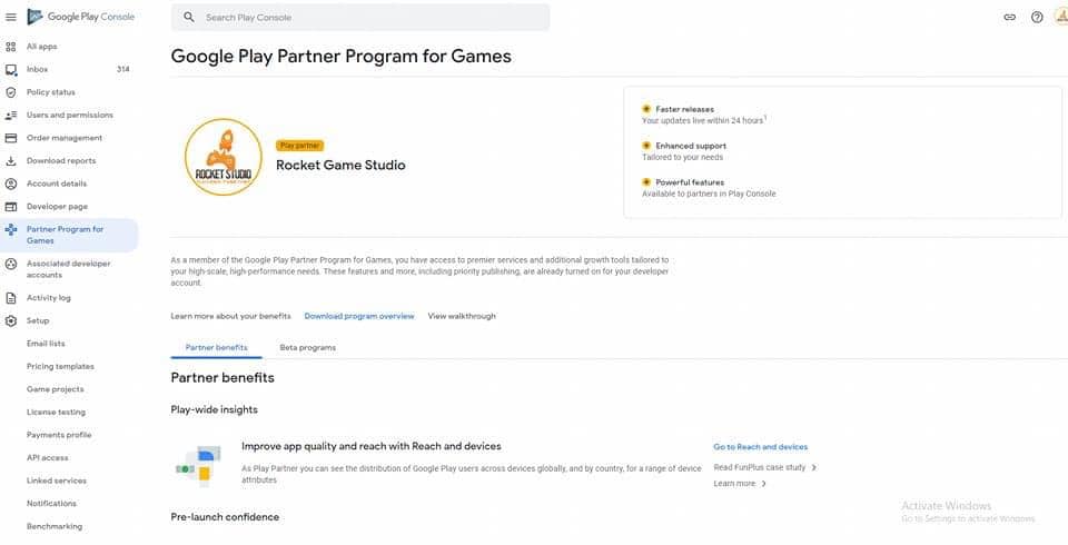 Rocket Games Studio trở thành thành viên Google Play Partner Program